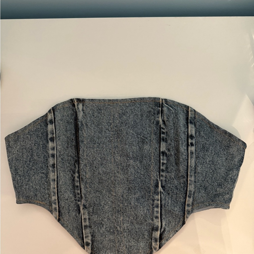 Denim Corset Top